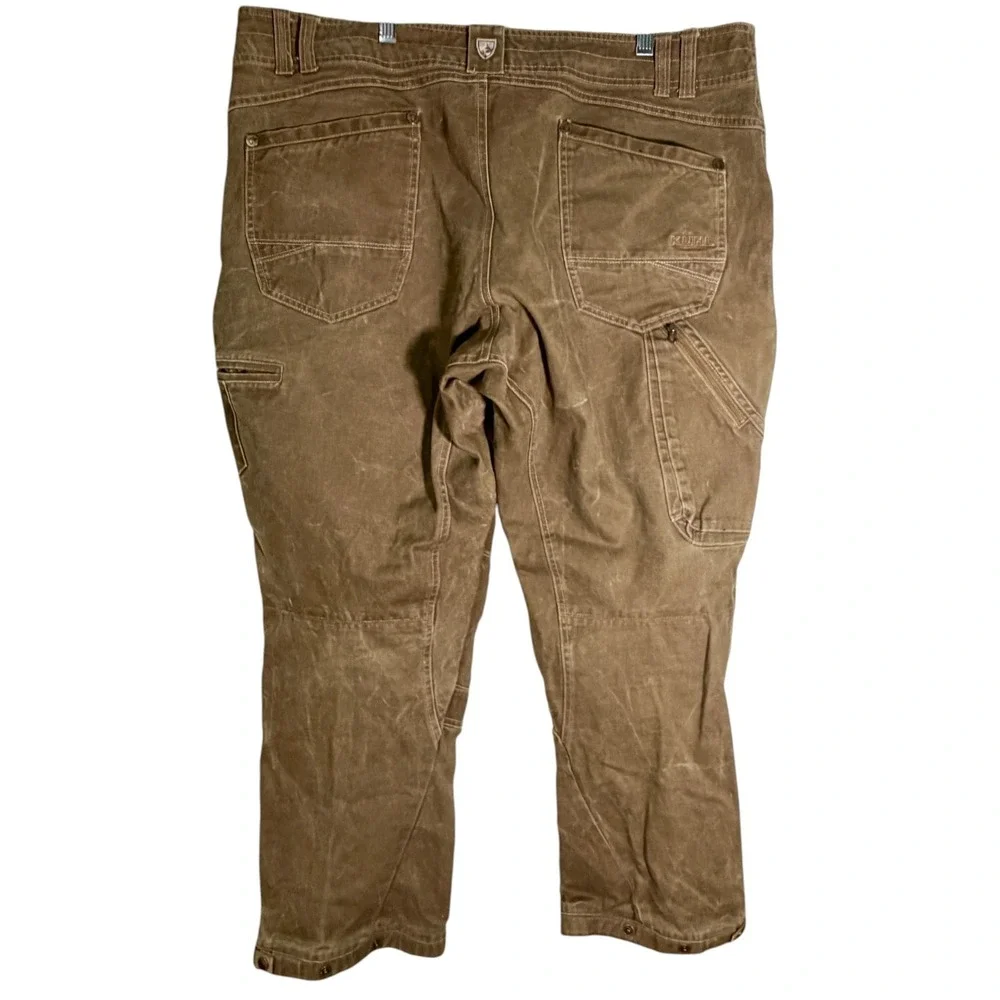 Kuhl Men's Above The Law Double Knee‎ Heavyweight Workwear Pants Khaki 40x30